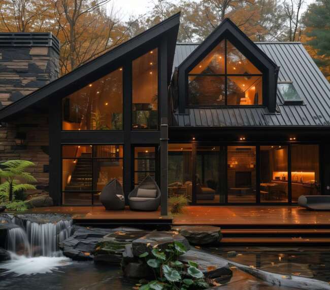 ხის სახლების აშენება